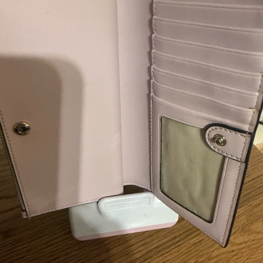 Kate Spade Leather Wallet Beige/Pink